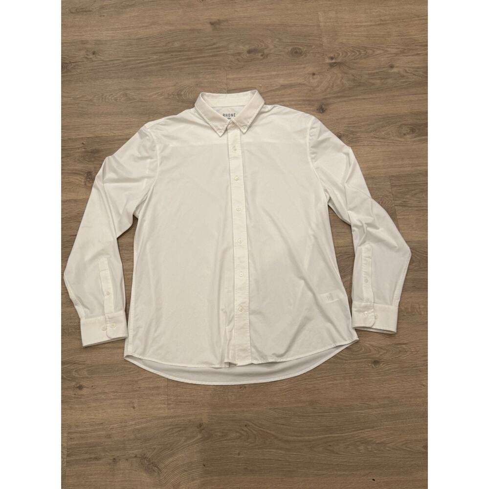 Rhone Shirt Mens Extra Large White Commuter Performance Stretch Casual